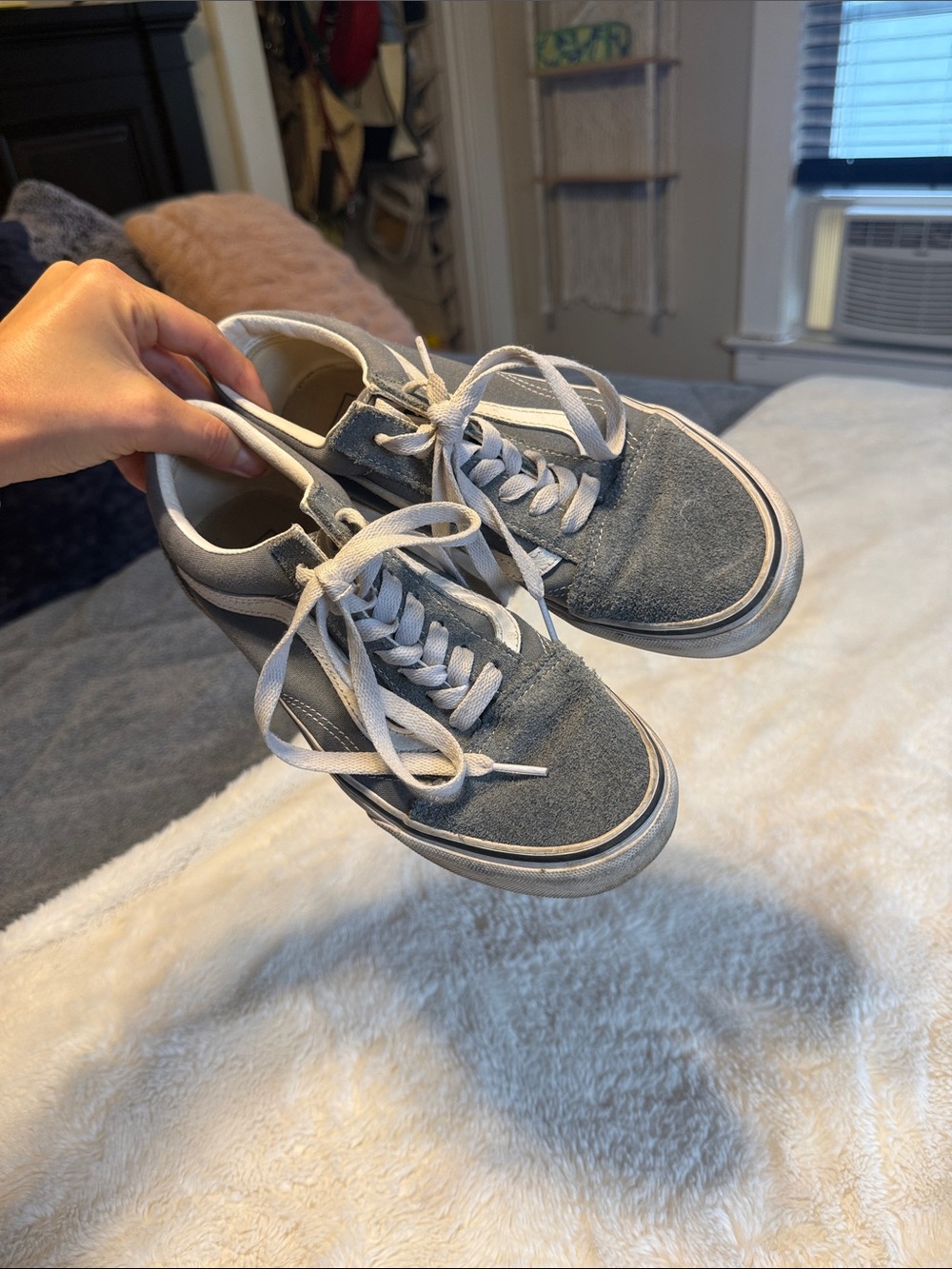 Casual Gray Vans Low-Top Sneaker